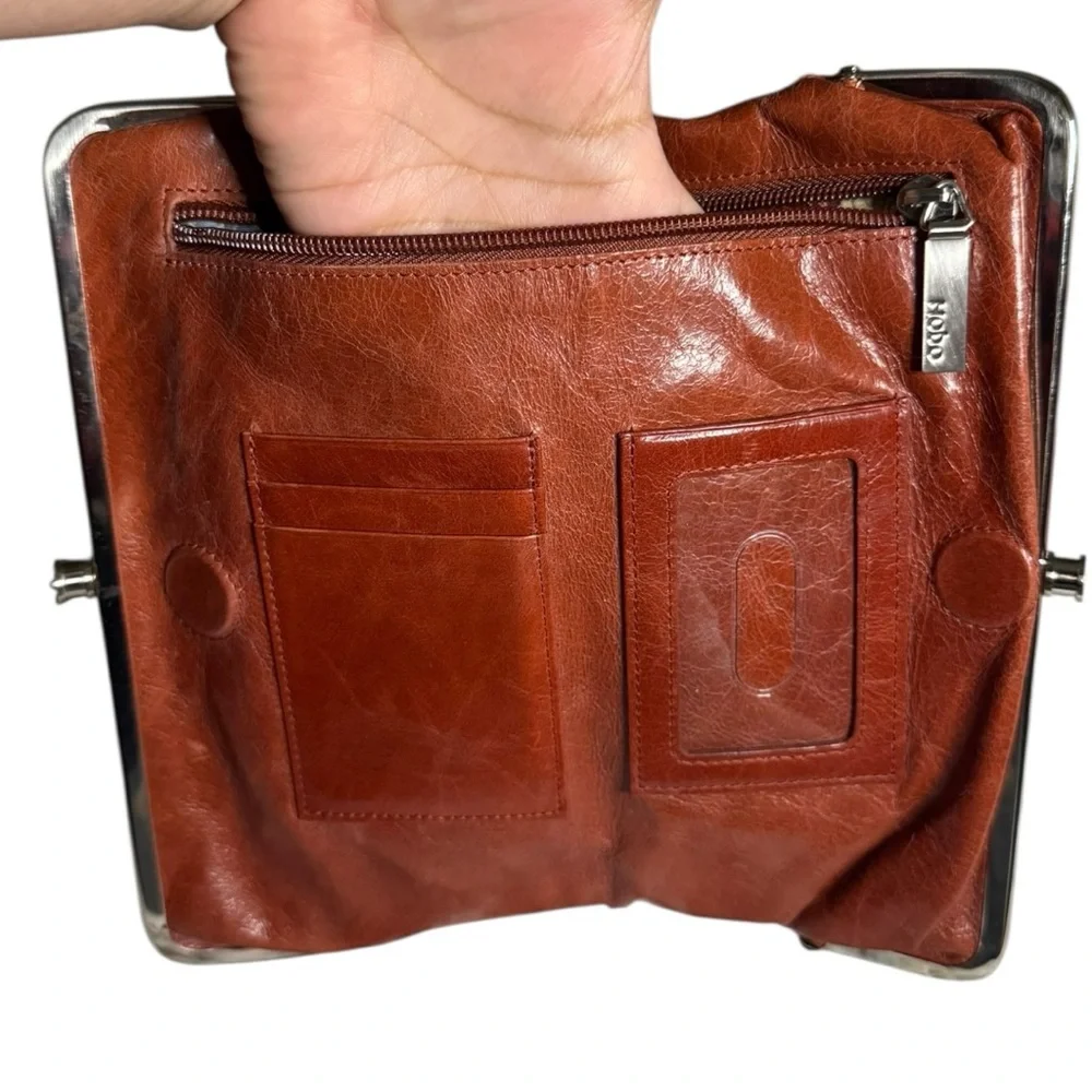 HOBO Lauren Earthy Bag Leather Brown Fall Clutch